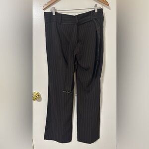 Star City Brown Pinstripe Pantsuit
